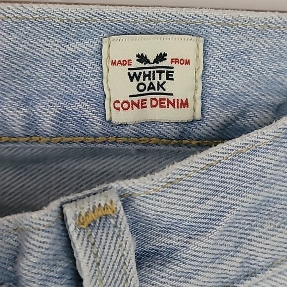 Levi’s 501 Button Fly Raw Hem Distressed White Oak Cone Denim Jeans. Size 28 - Picture 5 of 13